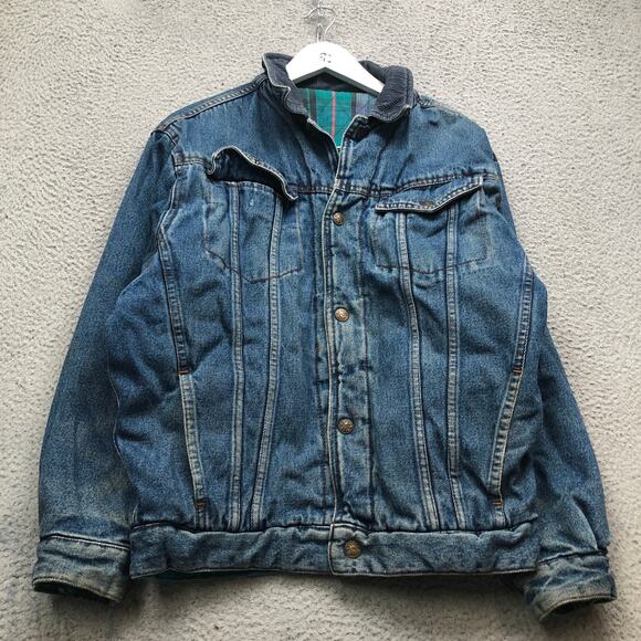 Rugged Gear Jackets & Blazers - Vintage Rugged Gear Extra Tough Strong Parelli Reversible Denim Jacket Womens XL